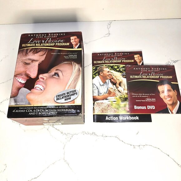 Tony Robbins Love & Passion Relationship Program CD/DVD - Picture 1 of 4